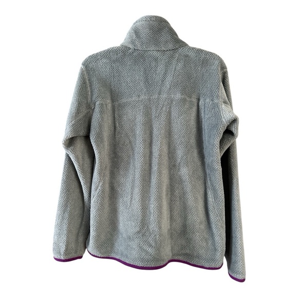 Patagonia Retool Snap Fleece Gray and Purple Pullover, Large - Picture 2 of 4